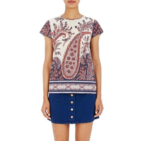 Isabel Marant Étoile Severine Paisley Print Top - Picture 1 of 8